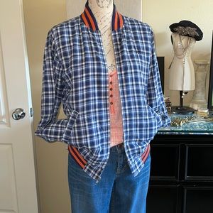 Stussy Plaid Baseball Jacket